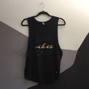 Glyder Mood Graphic Tank: Good Vibes Only